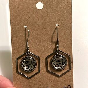 Handmade Octagonal Dangle Earrings